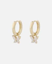 Meya Butterfly Earrings Gold