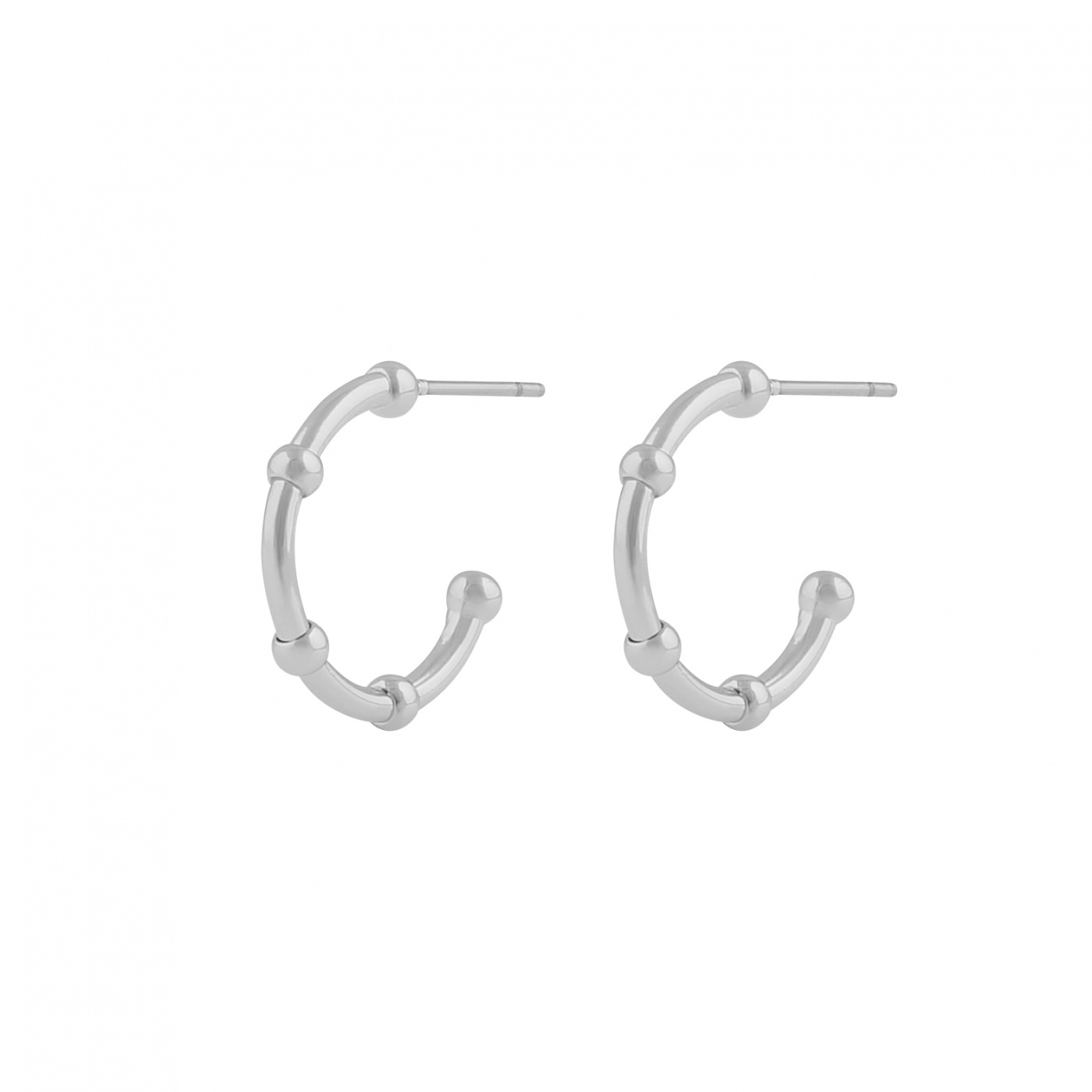 Gina small oval ear Silber
