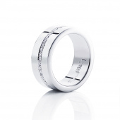 Wide & Stars Ring Silber