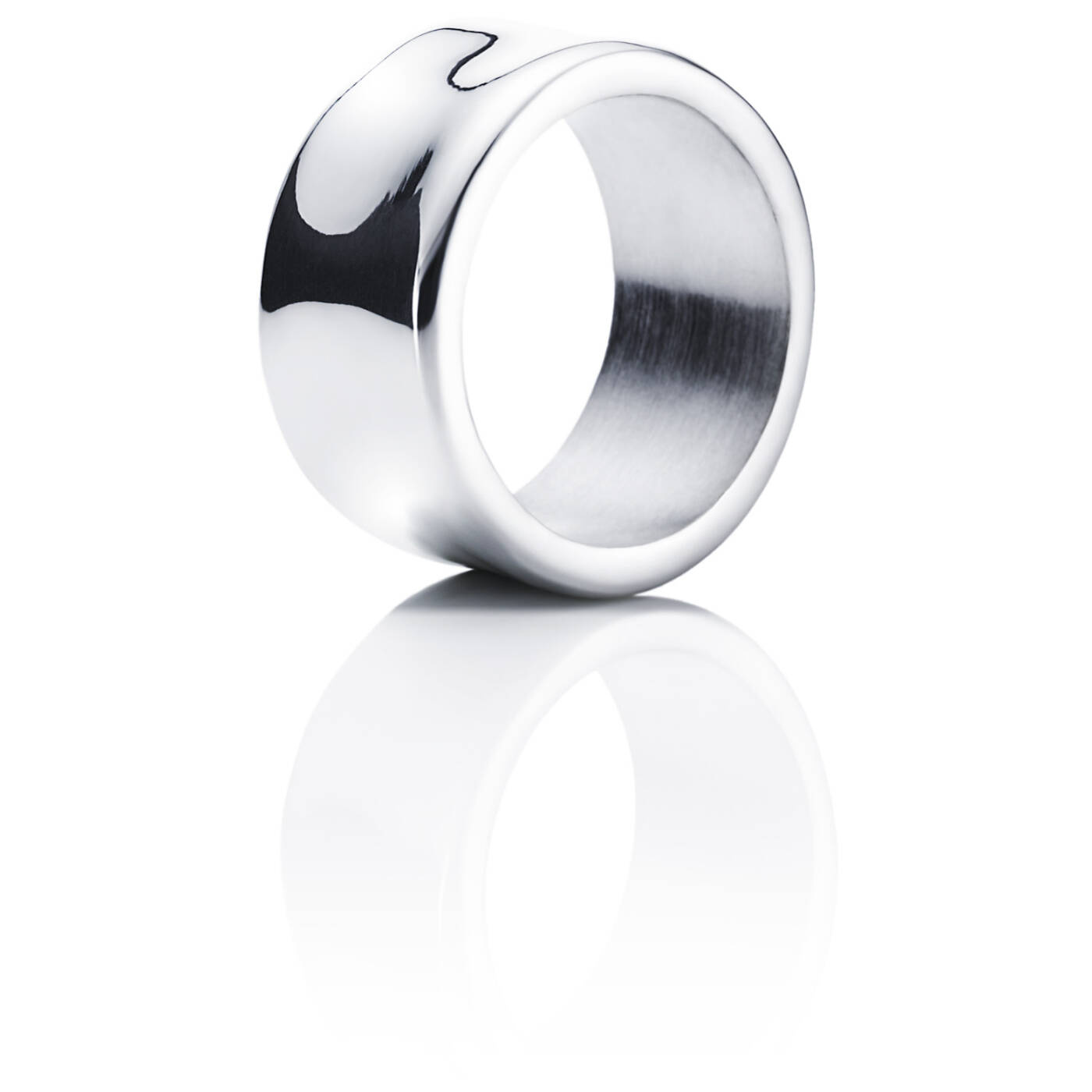 Moonwalk Wide Ring Silber