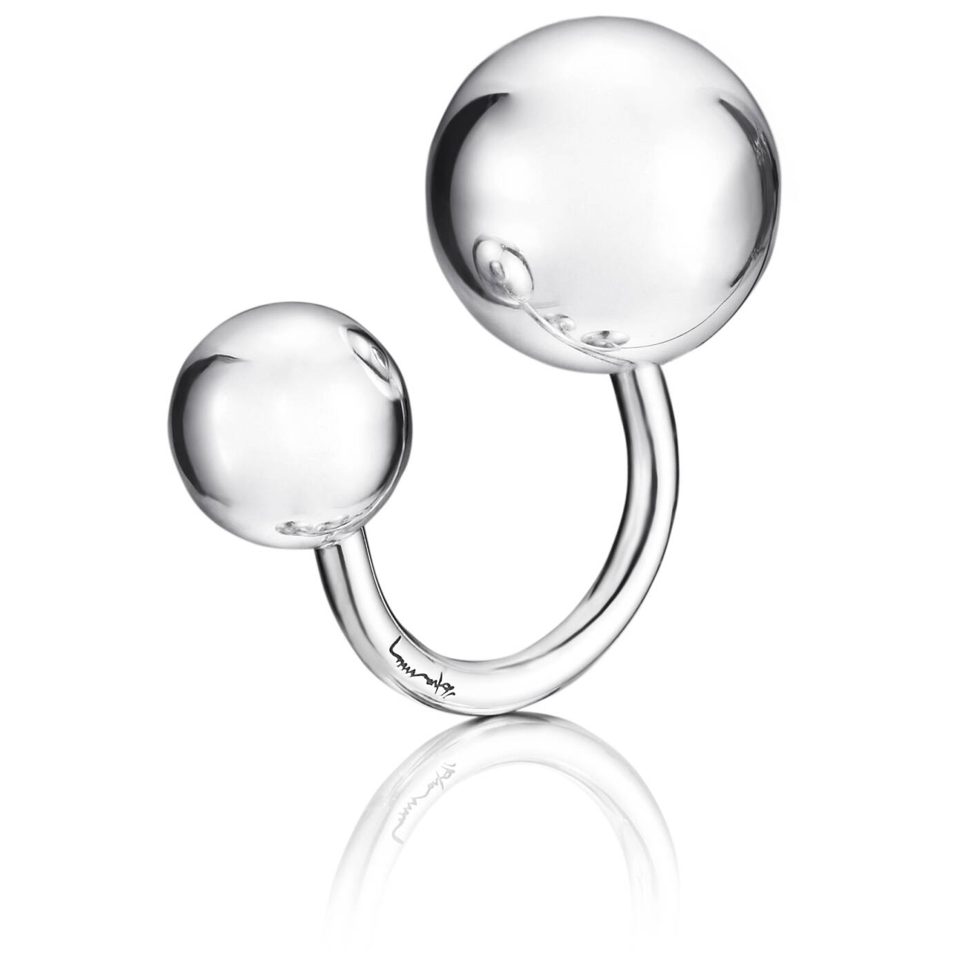 Balls Ring Silber