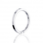 Plain & Signature Thin Ring Silber
