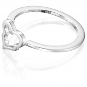Crazy Heart Ring Silber
