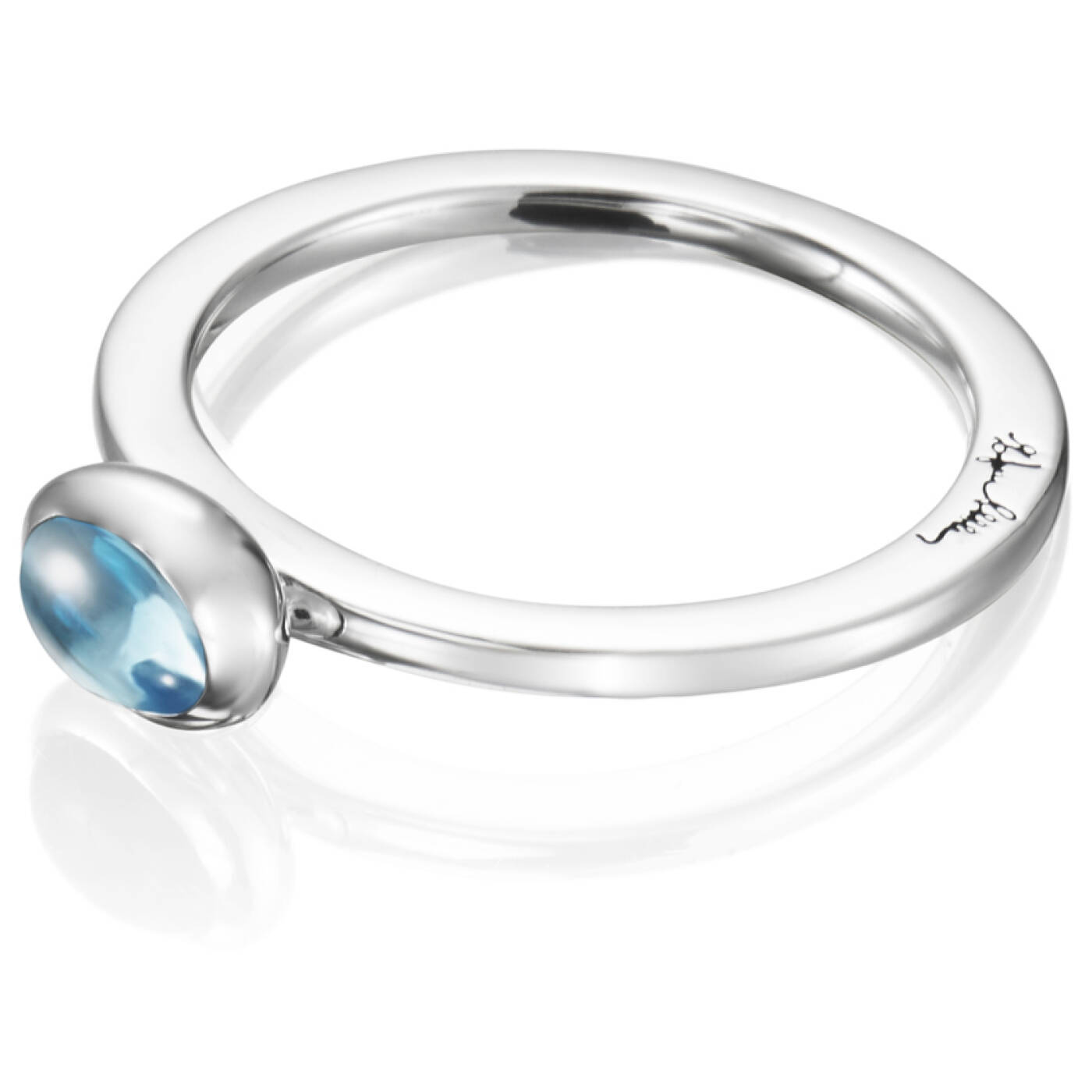Love Bead Silber - Topaz Ring Silber