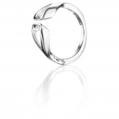 Folded Ring Silber