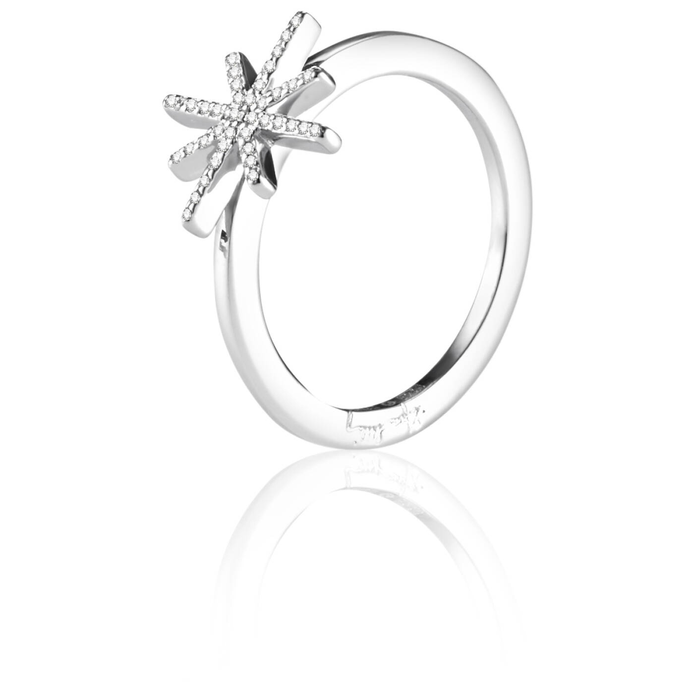 Beam & Stars Ring Silber