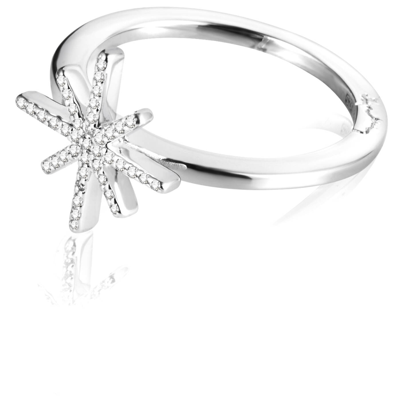 Beam & Stars Ring Silber