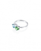 The Sea & I Ring Silber Green Sapphire/Topaz  The Sea & I Ring Silber Green Sapphire/Topaz