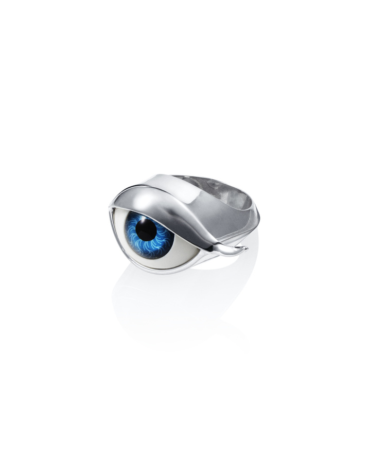 Eye See You Ring Silber