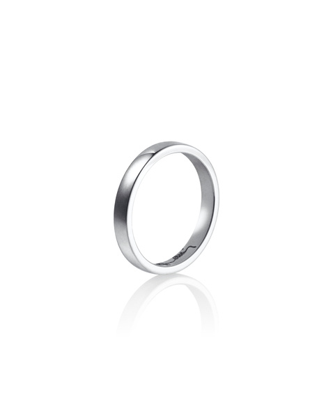 Half Round Thin Ring Silver