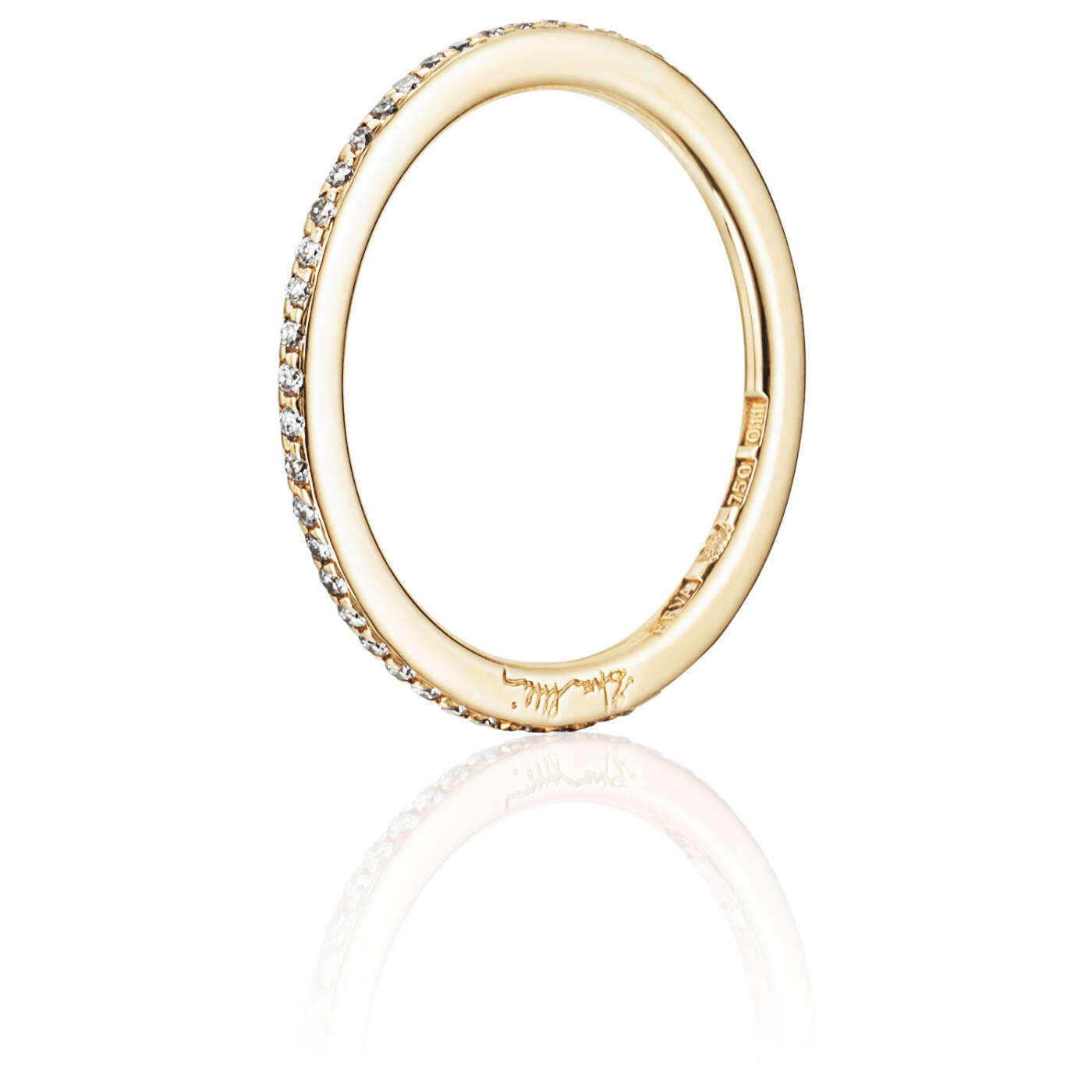 Love Bead & Stars Band Ring Gold