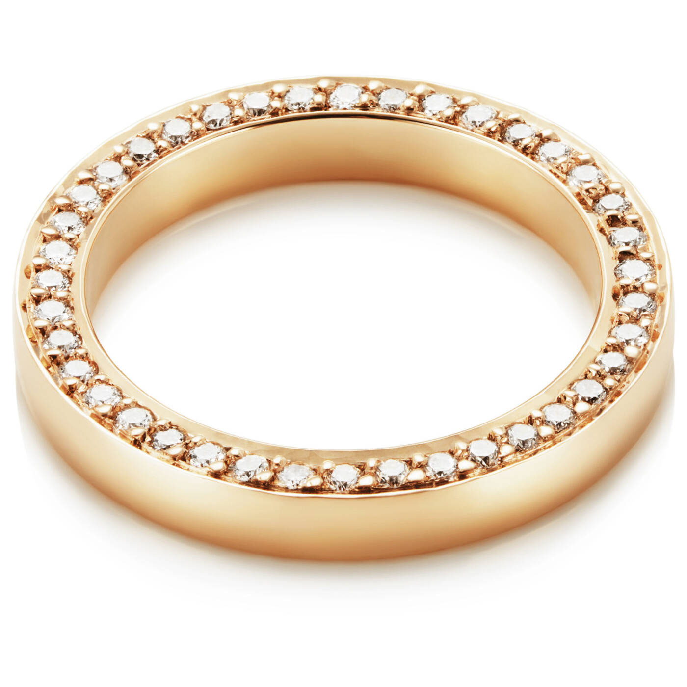 Half Round & Stars On Side Ring Gold