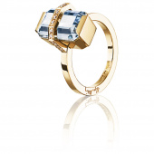 Little Bend Over - Aquamarine Ring Gold