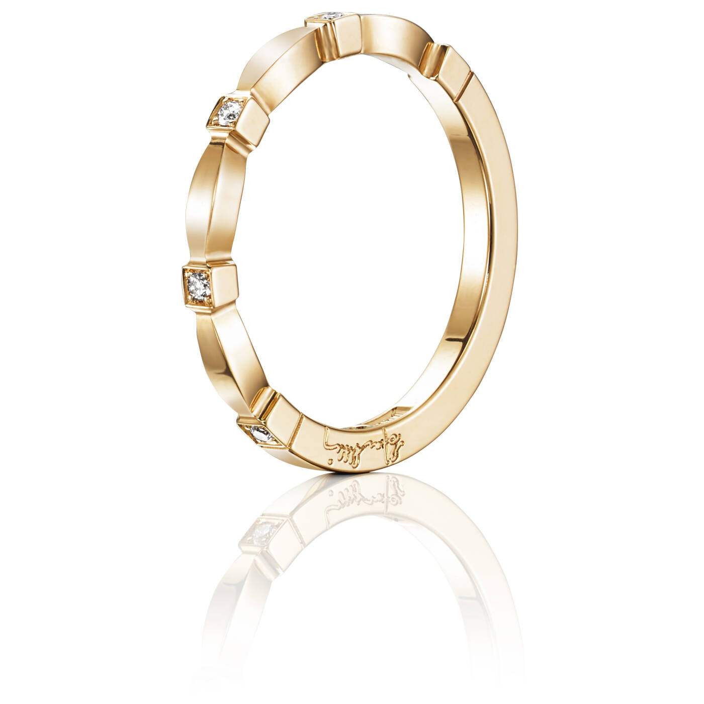 Forget Me Not Thin Ring Gold