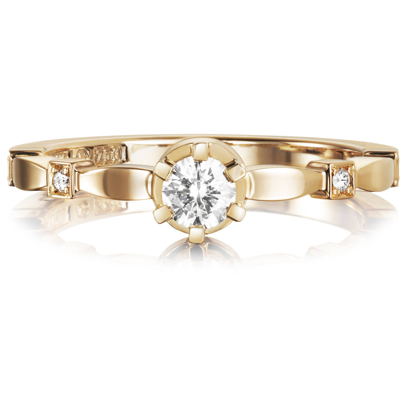 Forget Me Not Star Ring Gold