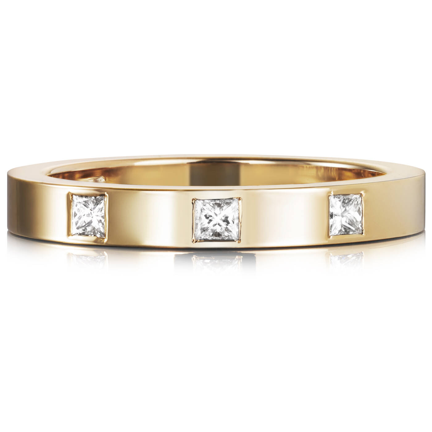 High & I Love You On Top Thin Ring Gold