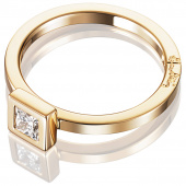 Princess Wedding Thin 0.30 ct diamant Ring Gold