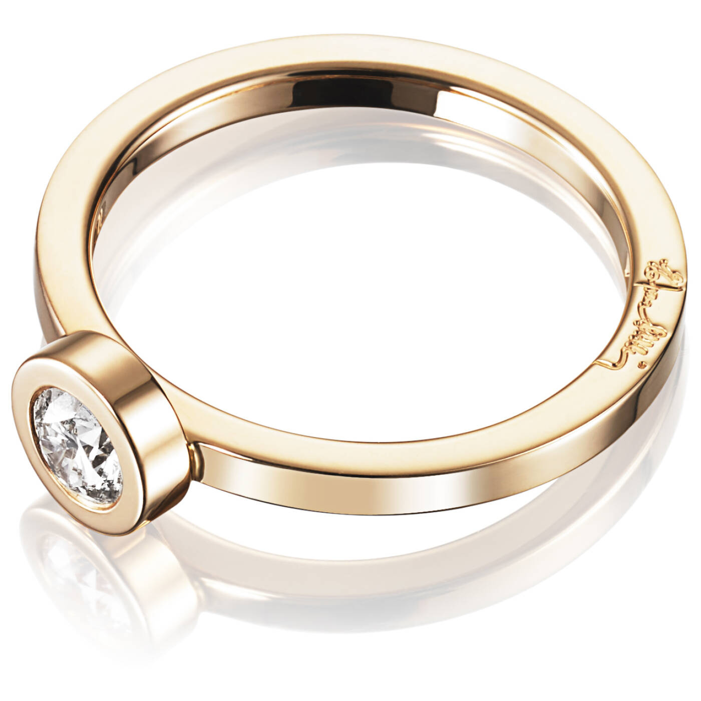 The Wedding Thin 0.30 ct diamant Ring Gold