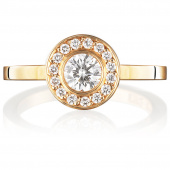 Wedding & Stars 0.40 ct diamant Ring Gold