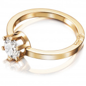 Crown Wedding 1.0 ct diamant Ring Gold