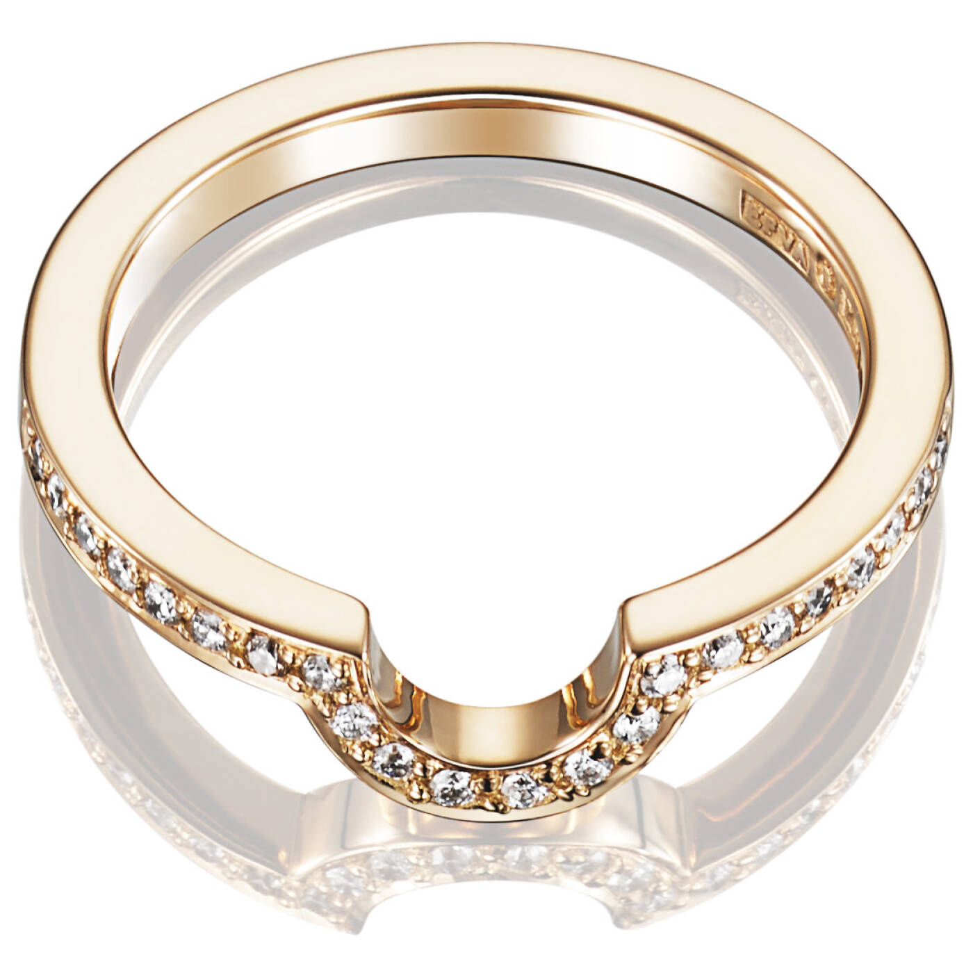 You & Me Threesome Ring Gold