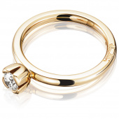 Love Bead Wedding 0.30 ct diamant Ring Gold