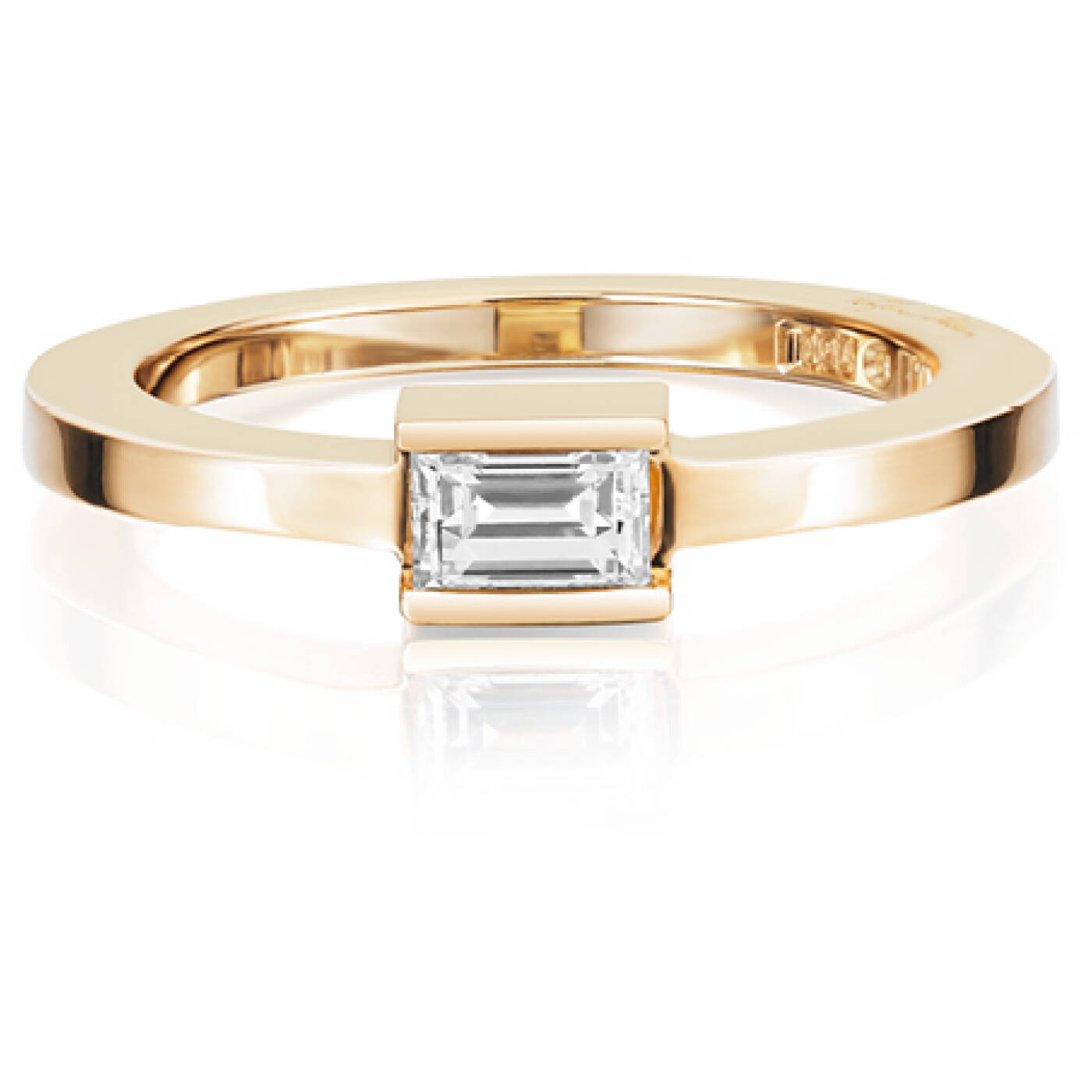 Deco Wedding Ring Gold