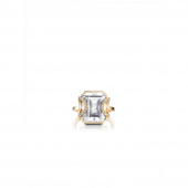Little Magic Star - Crystal Quartz Ring Gold