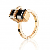 Little Bend Over - Onyx Ring Gold