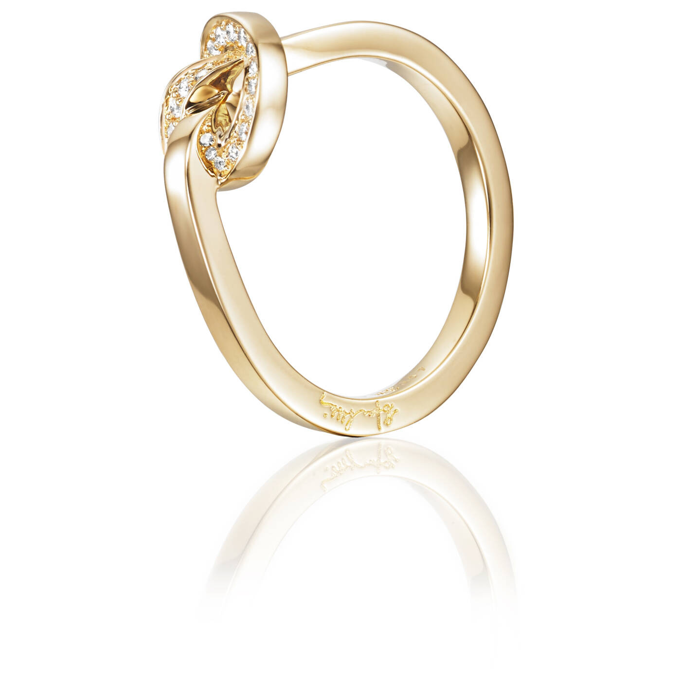 Love Knot & Stars Ring Gold