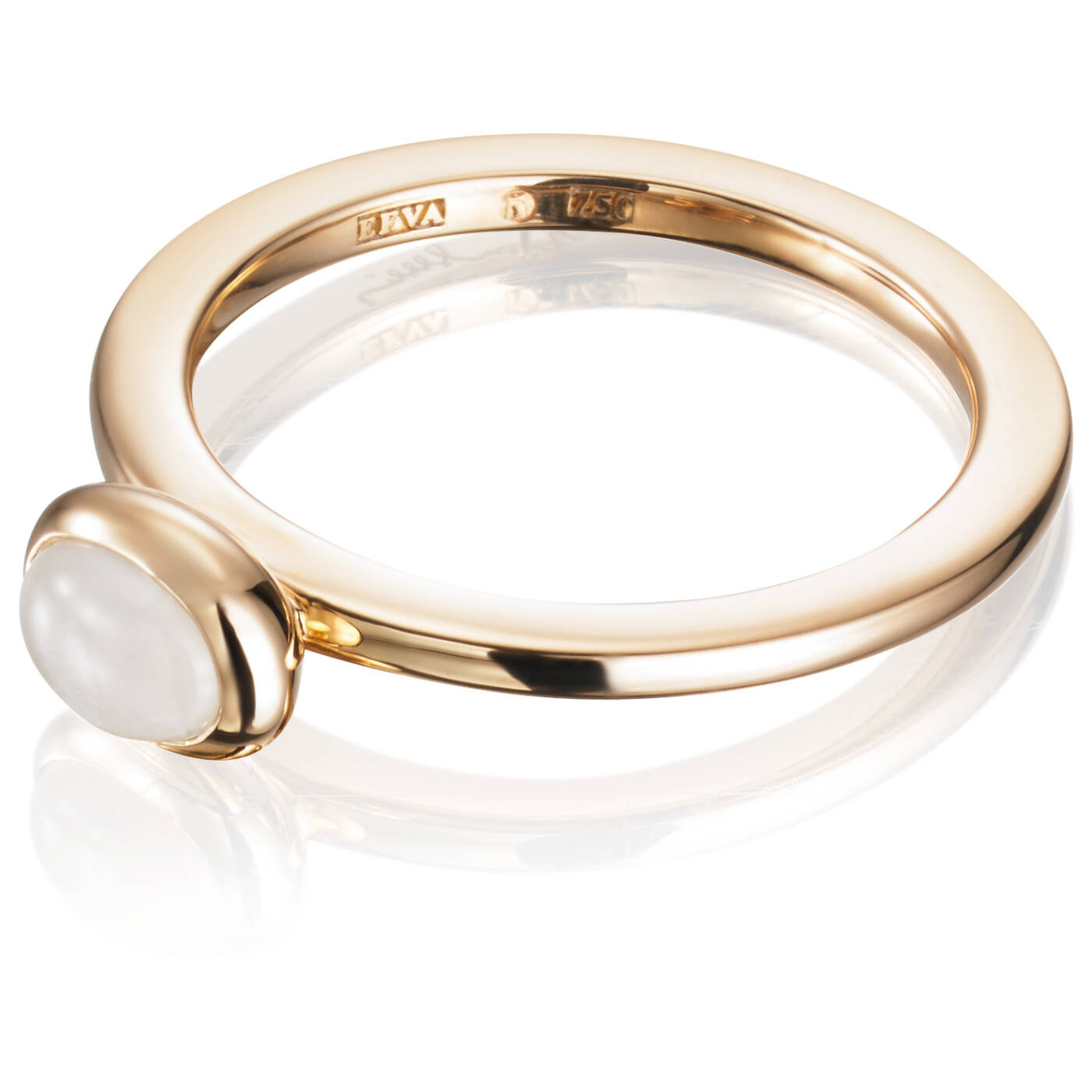 Love Bead - Moonstone Ring Gold