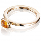 Love Bead - Citrine Ring Gold