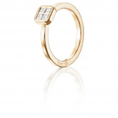 4 Love 0.20 ct diamant Ring Gold