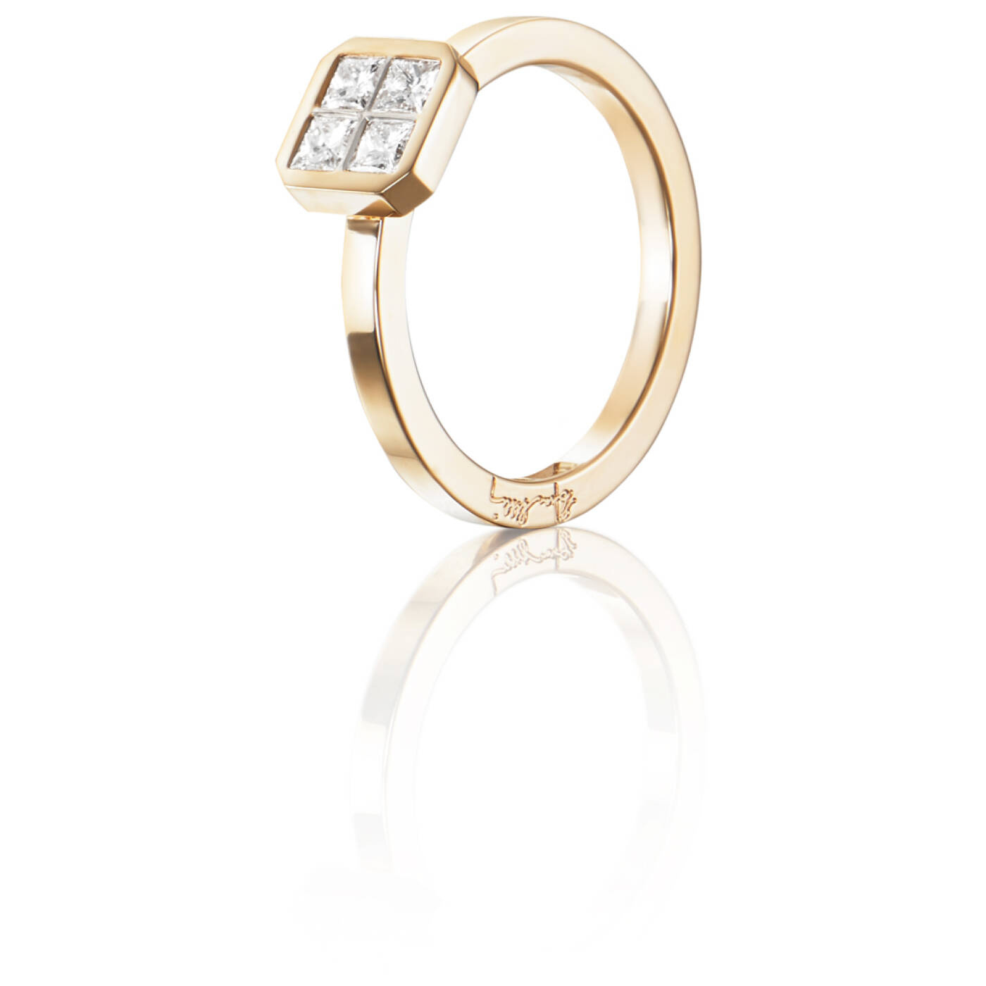 4 Love 0.40 ct diamant Ring Gold