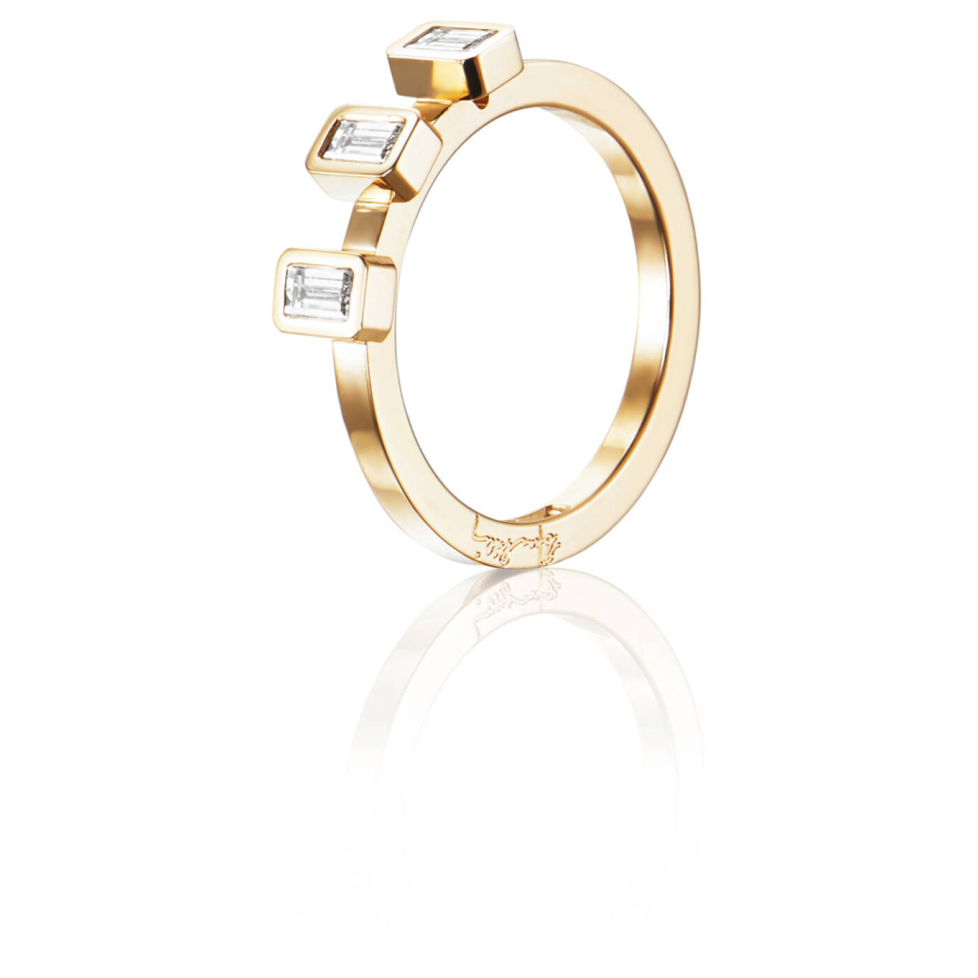 Baguette Wedding 0.30 ct diamant Ring Gold