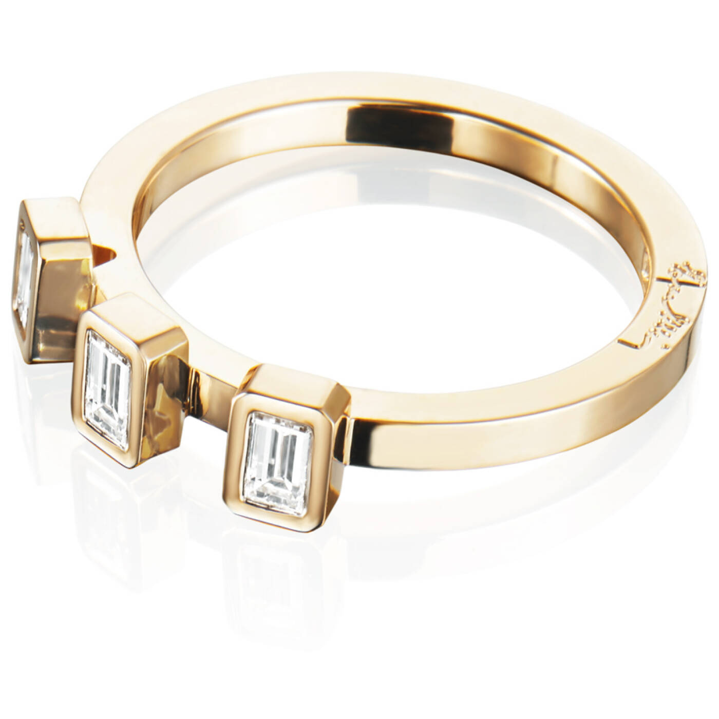 Baguette Wedding 0.30 ct diamant Ring Gold