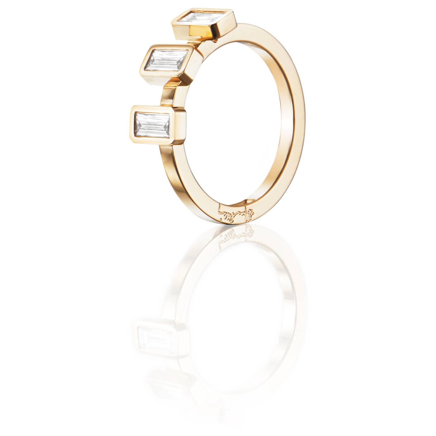 Baguette Wedding 0.60 ct diamant Ring Gold
