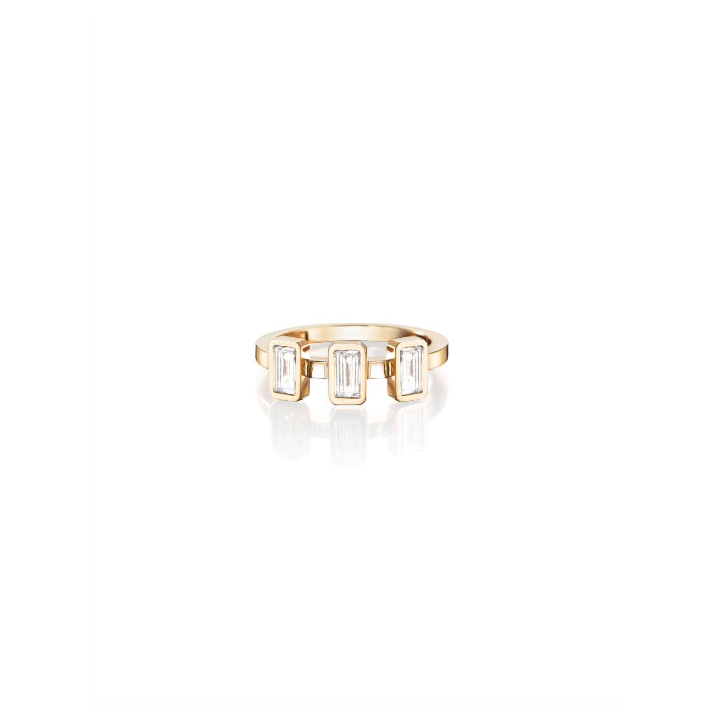 Baguette Wedding 0.60 ct diamant Ring Gold