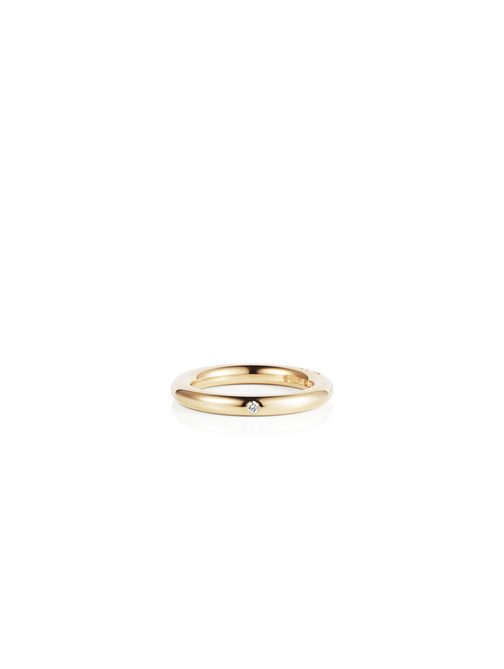 One Love & Stars Thin Ring Gold