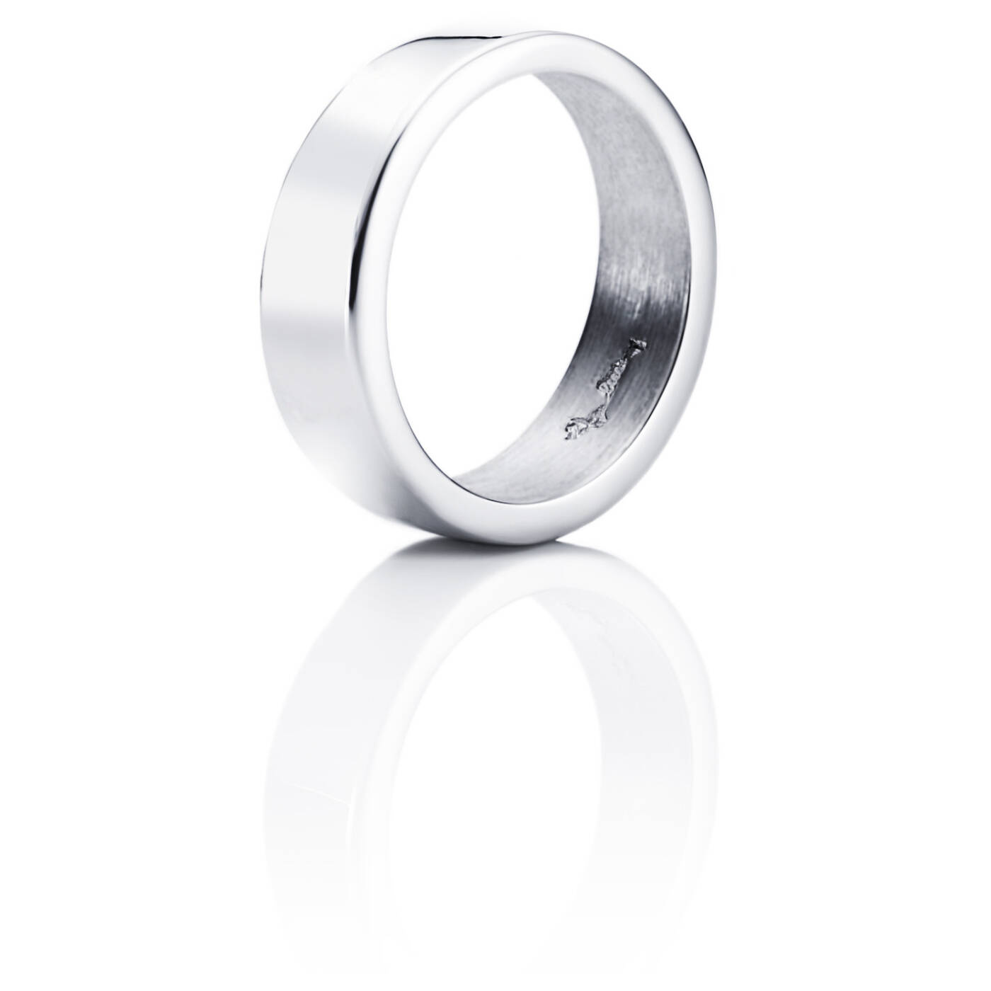 Irregelbar Ring Weißgold