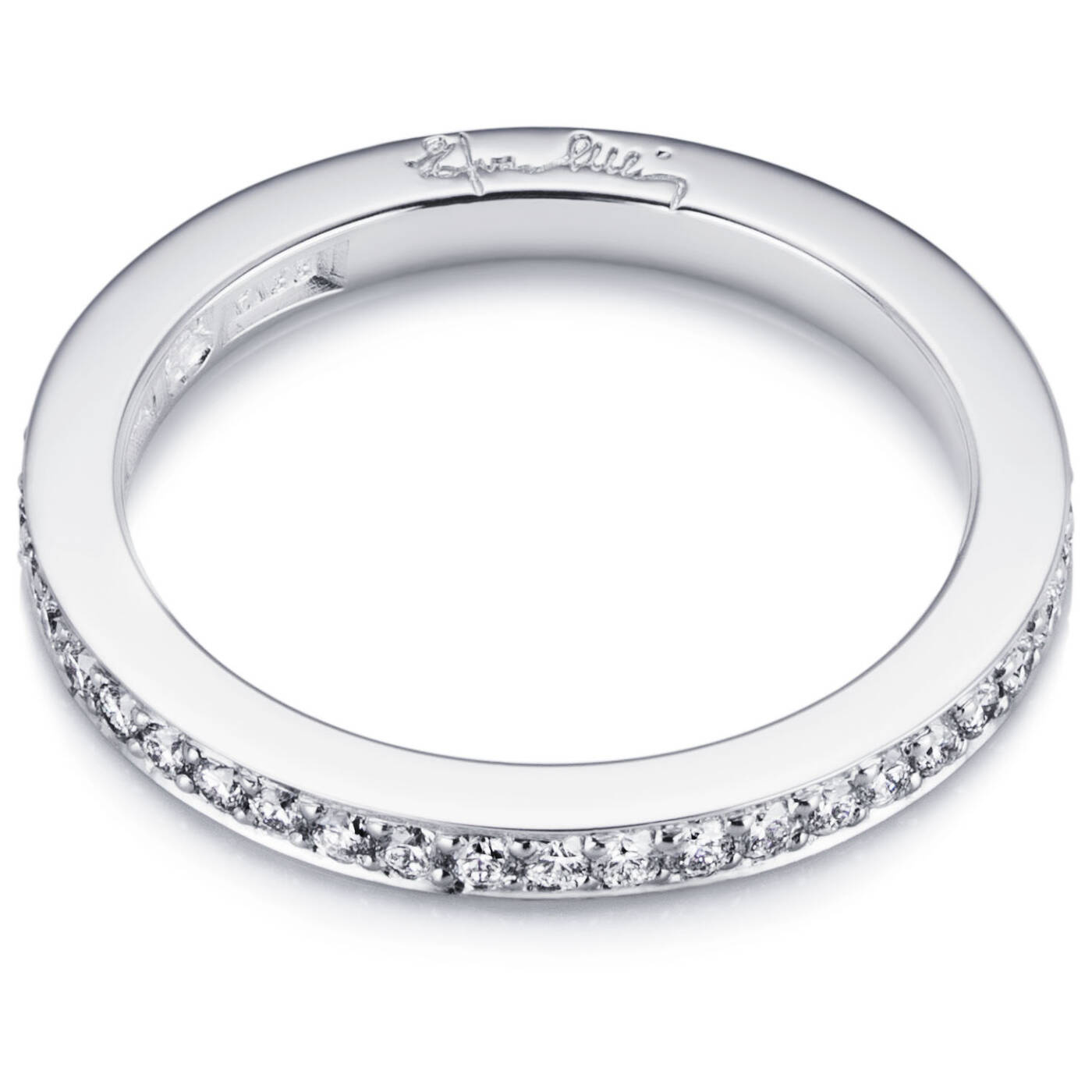 Stars & Signature Thin Ring Weißgold