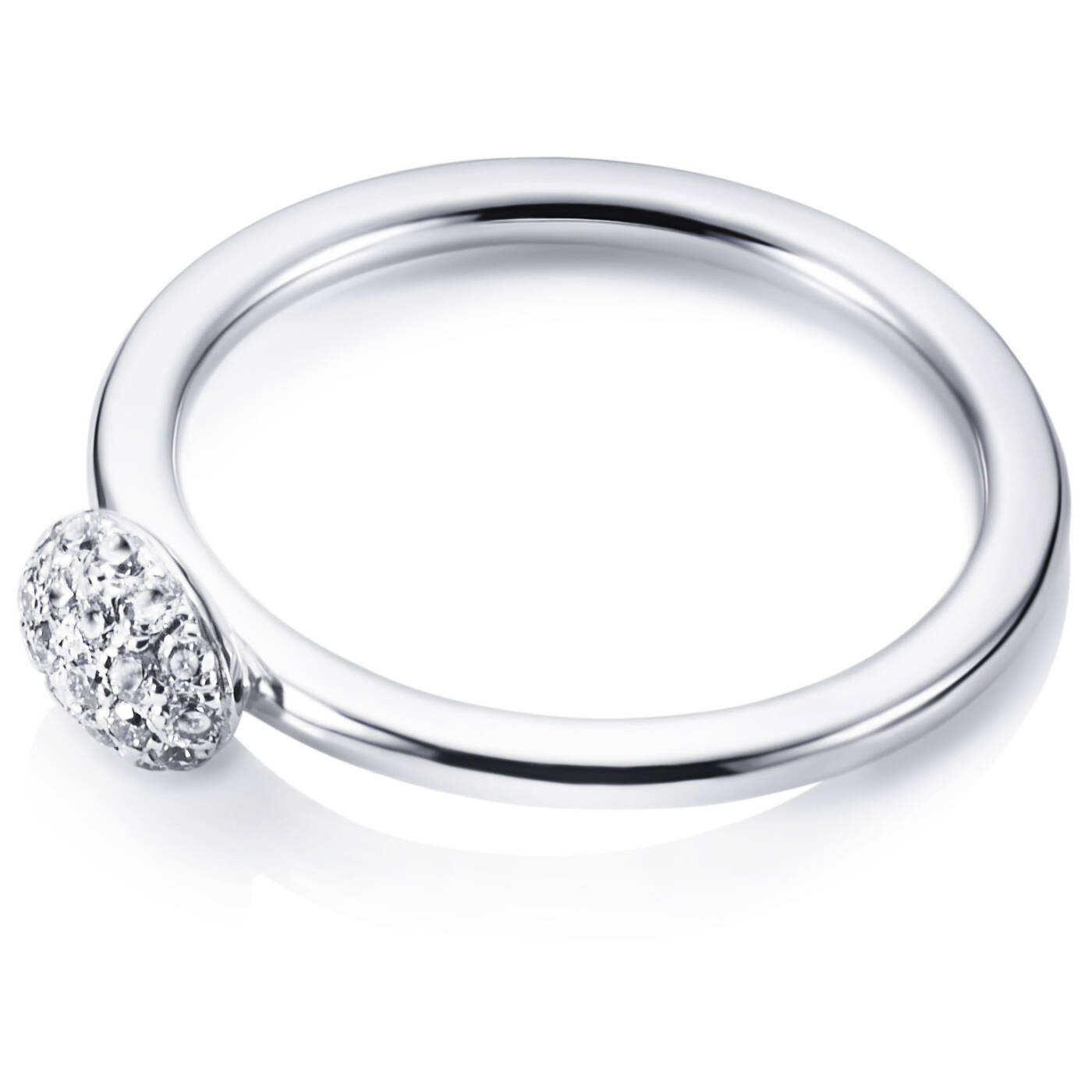 Love Bead - Diamonds Ring Weißgold