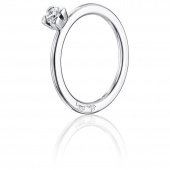 Love Bead Wedding 0.19 ct diamant Ring Weißgold