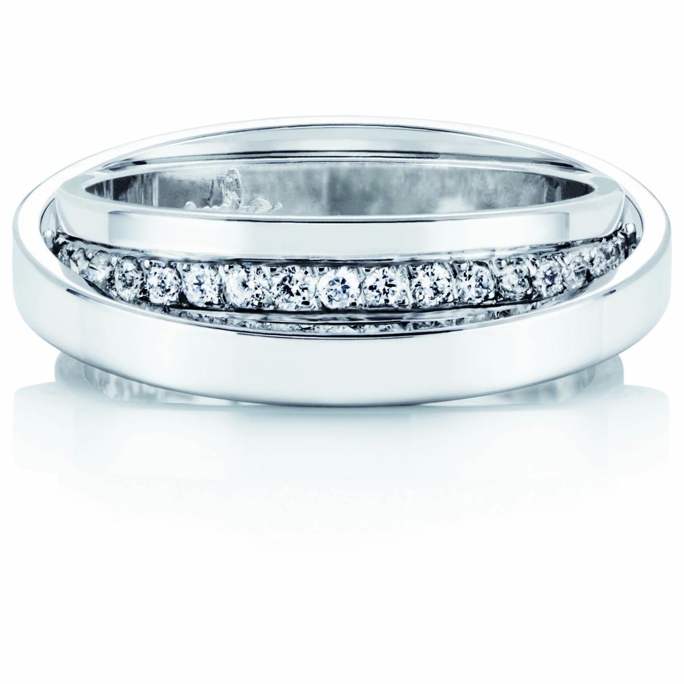 Two Of Us & Stars Ring Weißgold