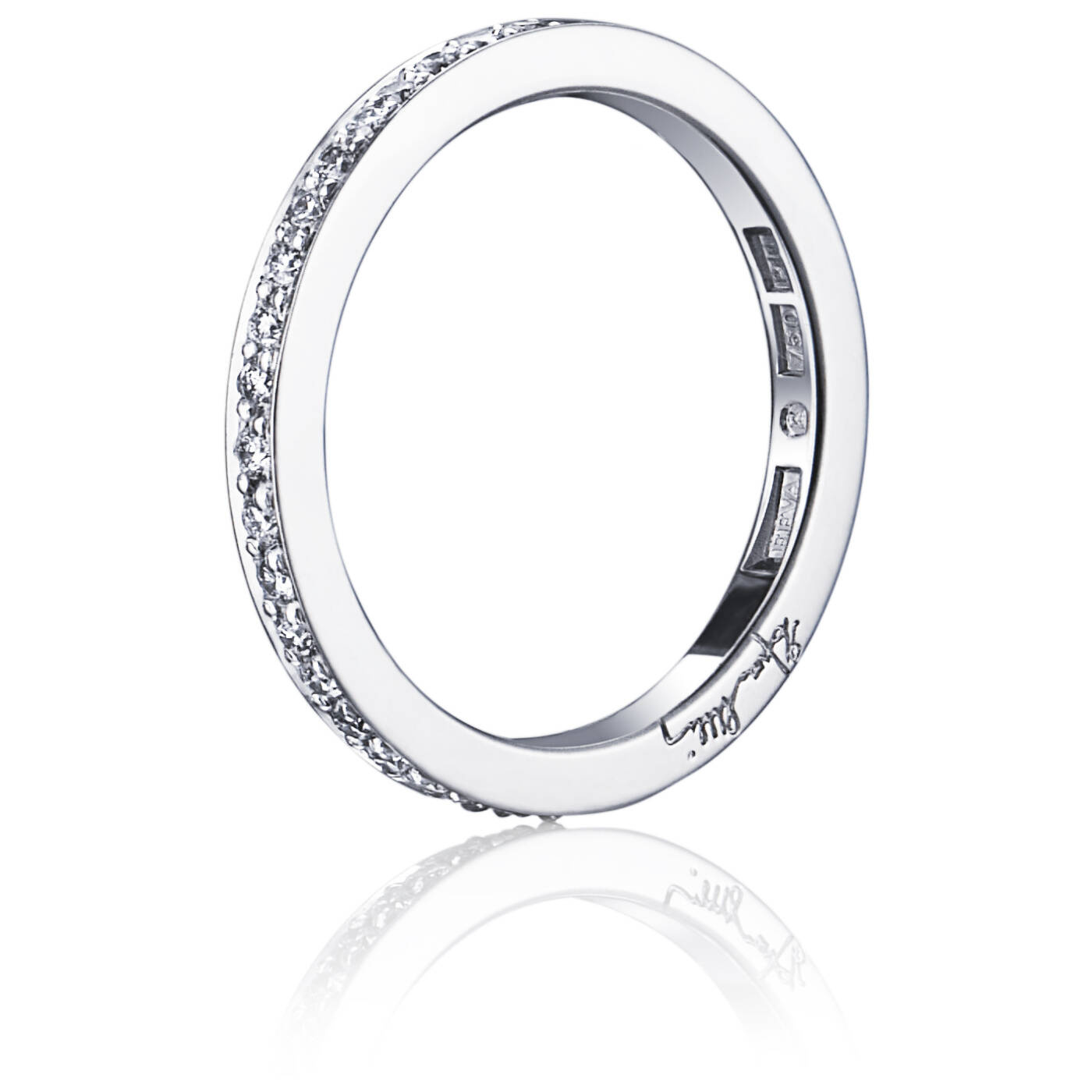 21 Stars & Signature Thin Ring Weißgold