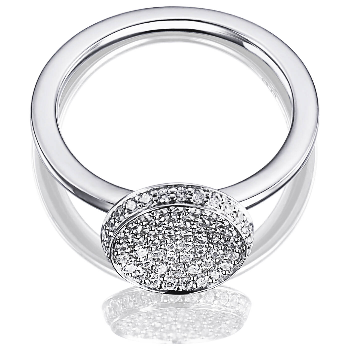 Love Bowl Ring Weißgold