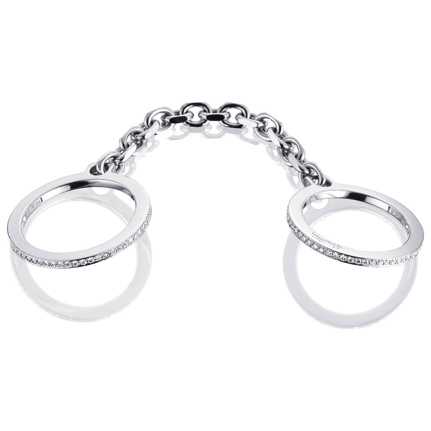 Passion Cuffs & Stars Ring Weißgold