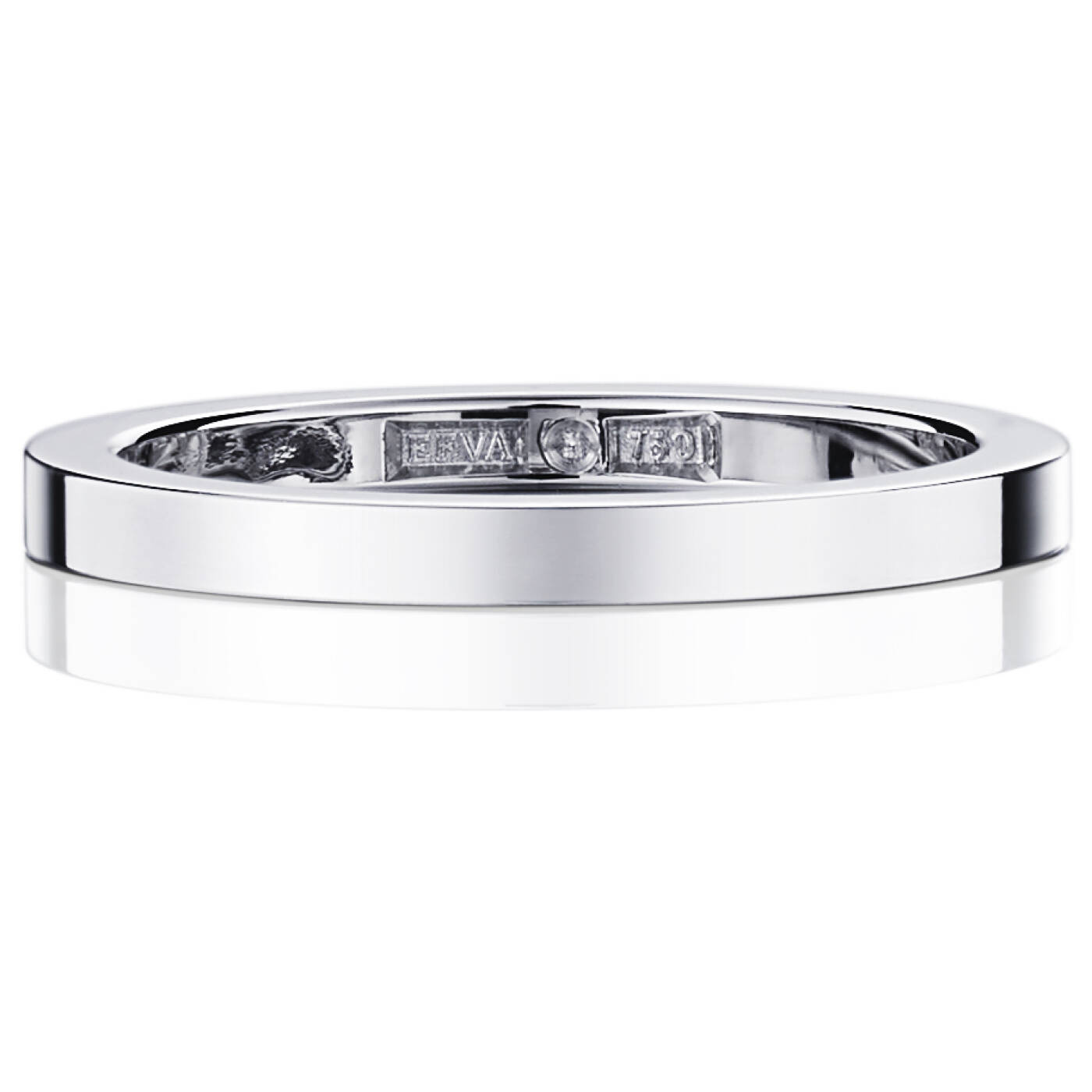 Plain & Signature Thin Ring Weißgold