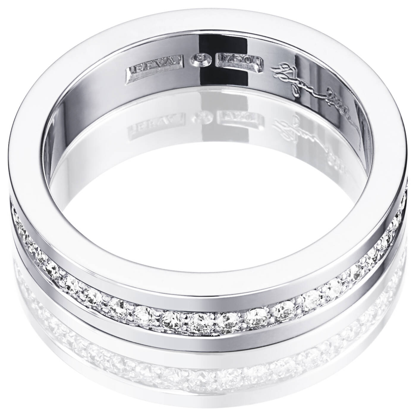 4½ & Stars Ring Weißgold