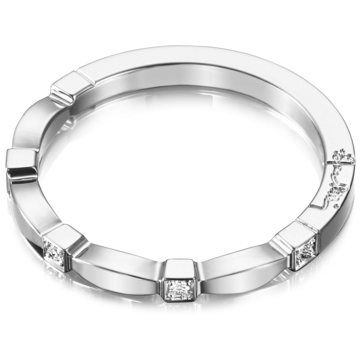 Forget Me Not Thin Ring Weißgold